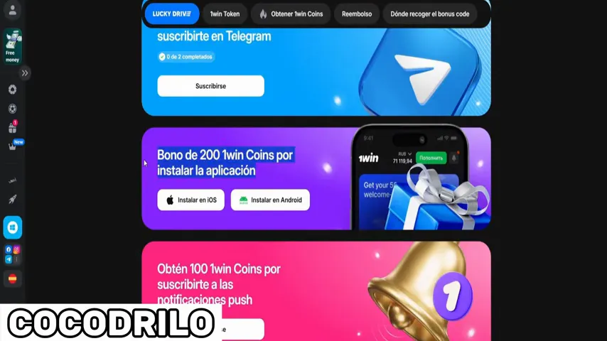 Detalle del rollover y los términos de un bono sin depósito